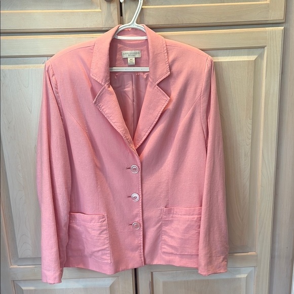 Appleseed's Jackets & Blazers - Appleseed's Soft Pink Blazer Women’s Size 18 Petite | Plus Size